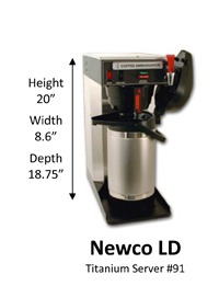 Office Coffee Equipment Traditional Brew Newco LD
